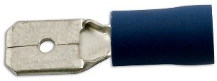 Connect 30174 Blue Male Blade 2.3mm 100pc