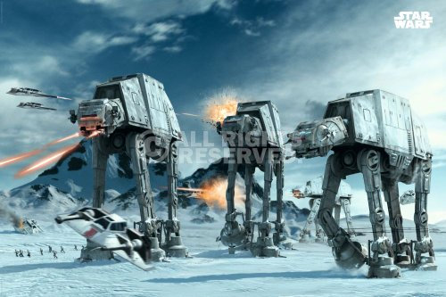 Bataille sur la Planète Hoth Star Wars Poster Grand Format 61 x 91.5 cm