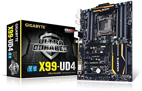 Gigabyte GA-X99-UD4 Mainboard Sockel LGA 2011-13 (ATX, Intel X99, 8X DDR4-Speicher, 10x SATA III, 6X USB 3.0)