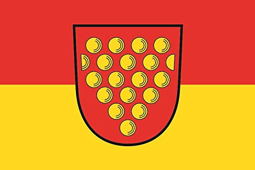 U24 Aufkleber Landkreis Grafschaft Bentheim Flagge Fahne 12 x 8 cm Autoaufkleber Sticker