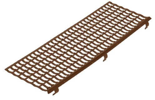 Dachrinnenschutz- und Laubfangstreifen 0768500100000000000099 Befestigungsmittel DIY, Braun