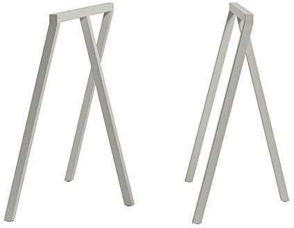 HAY Tischböcke, Stahl, grau, Höhe: 72 cm, Tiefe: 37 cm, Länge: 64,5 cm 101653