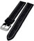 Uhrenarmband extra Lang XXL 24mm schwarz und weisser Naht 4025