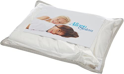 Allergosystem Set da Viaggio Coprimaterasso Antiacaro Singolo 90x200cm e Copriscuscino Letto con Cerniera 50x80cm Made in Italy - Biancheria da Letto per Trasferte e Vacanze - Linea Sogno
