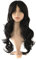MapofBeauty 24 Zoll/60cm Cosplay Kostüm Lange Lockige Haare Perücke Damen Synthetische Perücke (Braun Schwarz)