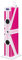 BigBen Sound Tower TW5 Union Jack Rosa inkl. Mikrofon, USB-Anschluss und Fernbedienung