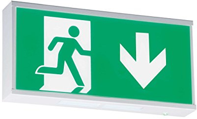 Knightsbridge Emergency Legend, Polycarbonate, Green,EMRUND