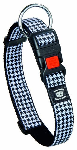Karlie Art Joy Plus Halsband, Pepita L: 40 cm B: 20 mm schwarz-weiss