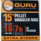 Guru Hair-Rig-Haken mit Bait-Band für das Angeln mit dem Pellet Waggler, Vorfachlänge: 15 / ca. 38,1 cm 46