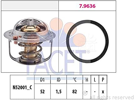 FACET Thermostat Kühlmittel Kühlwasserthermostat Öffnungstemperatur:82°C für FIAT Sedici (FY) für NISSAN NP300 Navara Pickup (D40) für SUZUKI SWIFT III (MZ, EZ) für SUBARU JUSTY III (G3X)
