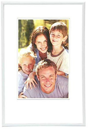 discountoase Moderne Kunststoff Bilderrahmen Fotorahmen 9x13 bis 40x50 cm versch. Farben (9x13, Weiß)