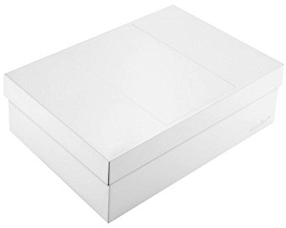 Infinity Boxes Metallbox + Deckel, Aufbewahrungsbox, Creme-weiß, lebensmittelecht, stapelbar, rechteckig, L18xB12xH7 cm