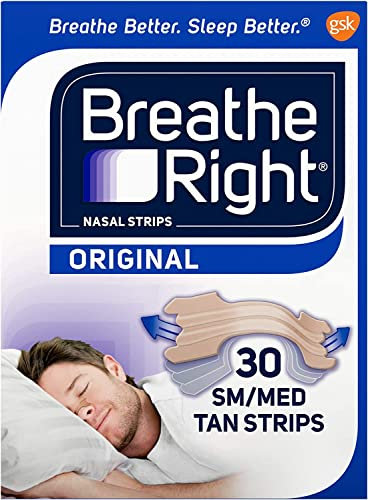 Breathe Right Nasenstrips Nasenpflaster (Doppelpack = 2 Packungen mit je 30 Stück) in Hautfarbe. Größe: L/Large. Verbessert die Nasenatmung ohne Chemie.