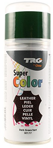 TRG The One Super Color, Pintura en spray para zapatos de cuero, 321 Verde Oscuro, 150 ml