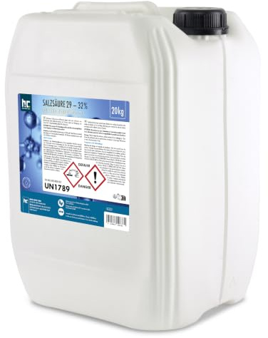 1 x 20 kg Salzsäure 29-32% - im praktischen Vorratskanister