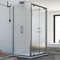 Idralite Sintesi Trio 2 Türen 3-seitige Duschkabine 75x80x75 cm H185 Strukturglas