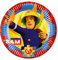 Amscan 9902175 - Teller Fireman Sam, 8 Stück, Durchmesser 22,8 cm, Pappteller, Kindergeburtstag, Feuerwehr
