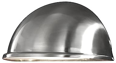 Konstsmide Torino 7326 Wandleuchte (B: 28cm T: 14cm H: 13,5cm, 1x40W, IP23) rostfreier Edelstahl