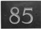 The House Nameplate Company Slate House Number, Charcoal Grey,Number 85