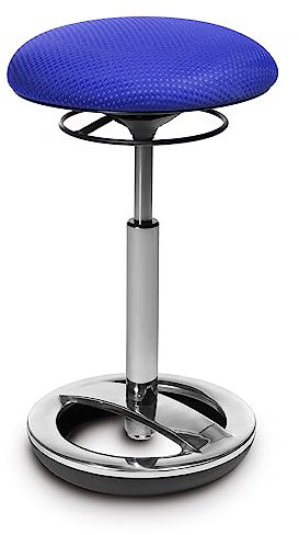 Topstar Bürohocker Sitness High Bob Alu poliert blau