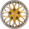AUTO-STYLE Satz Radzierblenden Missouri 14-Zoll Gold/Silber unrandet