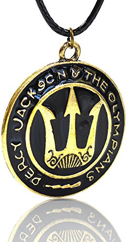 Beaux Bijoux Percy Jackson Trident Anhänger – Camp Half-Blood Im Bann des Zyklopen Poseidon Unisex Silber, Messing Halskette in Geschenkbox