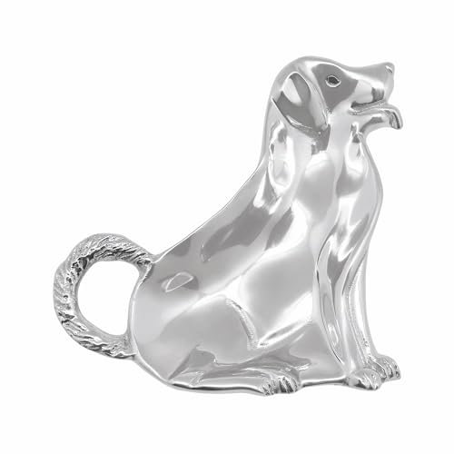 MARIPOSA 5602 Labrador Schmuckschale, 100% recyceltes Aluminium, Silber