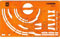 Fleischmann 995101 Gleisplanschablone passend für Fleischmann N-Gleis mit Schotterbett