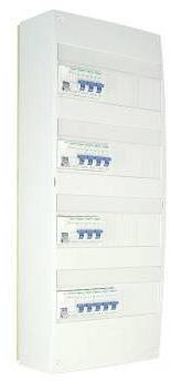 Tableau pré équipé monté câblé 4 rangées 13 mod. 4ID + 15 disj SHN03710013 -SCHNEIDER