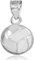 Silver Charm Volleyball Sport-Anhänger Halskette (Kommt mit Eine 45 cm Kette)