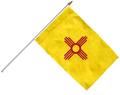 Flaggenfritze® Stockflagge USA New Mexico - 30 x 45 cm