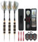 CUESOUL Archer 26 Gramm Steel Dartpfeile - Schwarze Beschichtung Messing Fässer