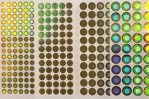 Kidoloop Security Warranty Hologram Golden Sticker Void If Removed Tamper Proof Genuine Quality Sealing Label Size 8-15mm (15mm x 100Pcs)