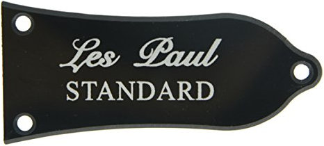 Kaish 2-lagiger Halsspannstab, für Epiphone, mit Aufschrift „Les Paul“, Schwarz/ Weiß