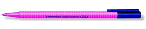 Staedtler 362-23 triplus textsurfer Textmarker, variable Spitze, circa 1 - 4 mm, 10 Stück im Kartonetui, pink