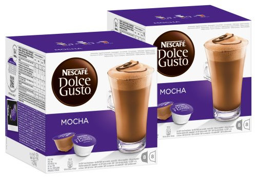 Nescafé Dolce Gusto Mocha, Lot de 2, 2 x 16 Capsules (16 portions)