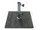 Maffei Art 304 Fuß für Sonnenschirme aus Beton Holzoptik. Gewicht kg. 20. Grösse cm.50x50. Verzincktstahl Rohr mit Adapter. Made in Italy