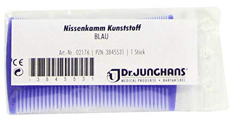Dr. Junghans Medical Nissenkamm, Kunststoff, 1er Pack (1 x 10 Stück)