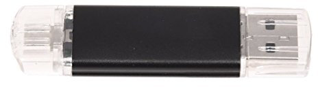 SODIAL(R) Memoire 32GB de cle USB OTG + Micro USB Flash Drive pour PC portable Noir