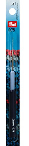 Prym 175325 Garn-Häkelnadeln KST-Griff ST 0,75 mm silberfarbig, silber