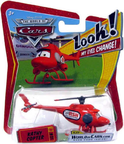 Disney Pixar - CARS - P7076 - Look! MY EYES CHANGE! - KATHY COPTER #31 - Die-Cast Car mit ONLINE CODE - OVP
