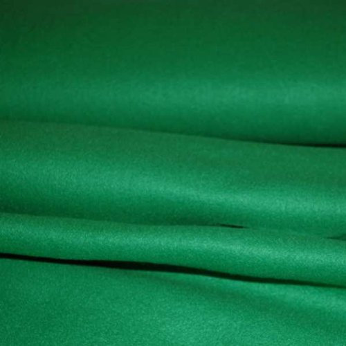 Tissu feutrine Largeur 180cm Epaisseur 2mm - vendu au mètre/ Vert Billard - Avenue des Tissus