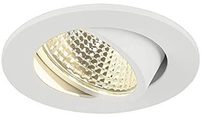 SLV NEW TRIA 68 I CS Downlight weiß rund 3000K, Einbauleuchte, Einbauspot, Deckeneinbauleuchte, Spot, Deckenspot, Einbaustrahler, Deckenstrahler, Wohnzimmer, Badezimmer