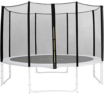 SixBros. Sicherheitsnetz Schwarz für Gartentrampolin 1,85 M - 4,60 M versch. Größen - SN-ON/1959 - Größe 4,00 m 4L