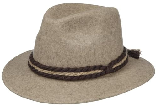 Hutshopping Wollfilz Oktoberfesthut Trachtenhut Almhut (59 cm - beige)