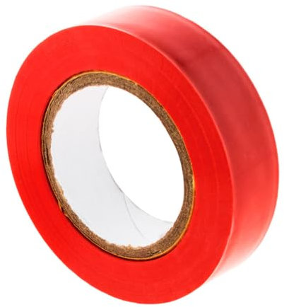 Zenitech - Rouleau Adhésif Isolant PVC 0,15mm - Idéal pour Travaux Électriques - Largeur 15mm - Longueur 10m - Repérage Facile - Rouge - 10m
