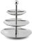 Weis Etagere with 3 Dishes, Silver