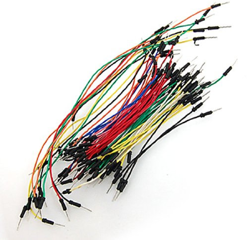 sourcingmap fitTek 65 Pcs Assorted Length Multicolored Flexible Solderless Breadboard Jumper Wires