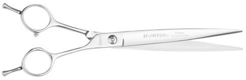EHASO Hundeschere Revolution ohne Zahnung Profi Fellschere für Hunde | 23 cm gerade | Halm gerade| Hochwertige Hundescheren direkt aus Solingen | Langlebig und hochwertig