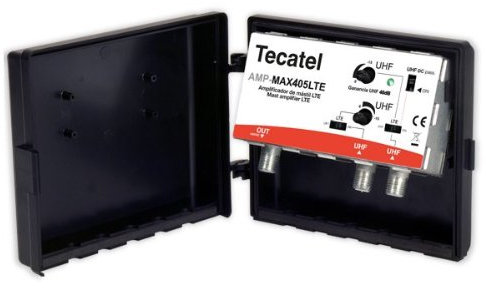 Amplificador de mástil Tecatel Máx 40dB, UHF/UHF LTE